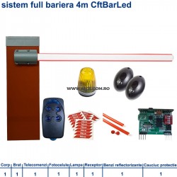 Sistem Full Bariera Automata Acces Parcare Tip Semafor 4m CftBarLed